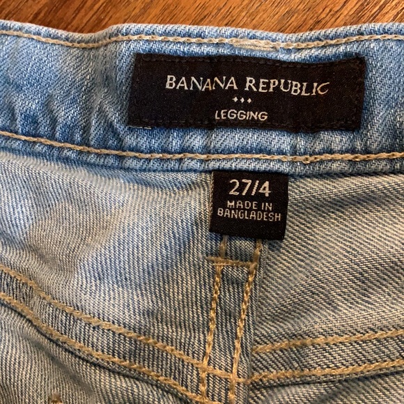 Banana Republic Distressed Legging Jean Size 4 - Picture 2 of 6